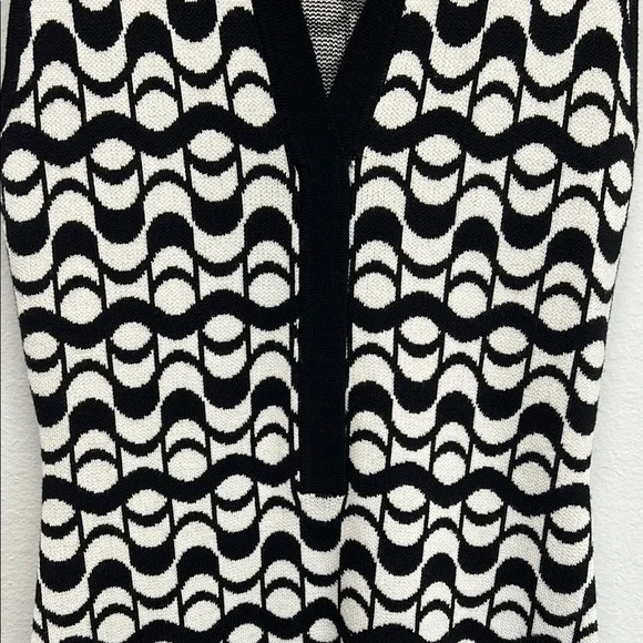 ✨House of Harlow 1960 Black and White Geometric Sheath Dress 👗 - Picture 6 of 13